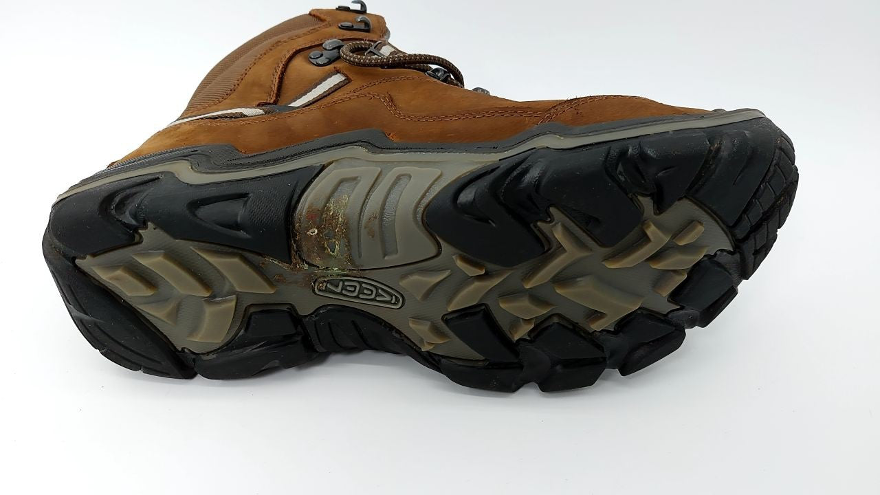 KEEN Men's Durand 2 Mid Height Waterproof Hiking Boots, Cascade Brown, 13