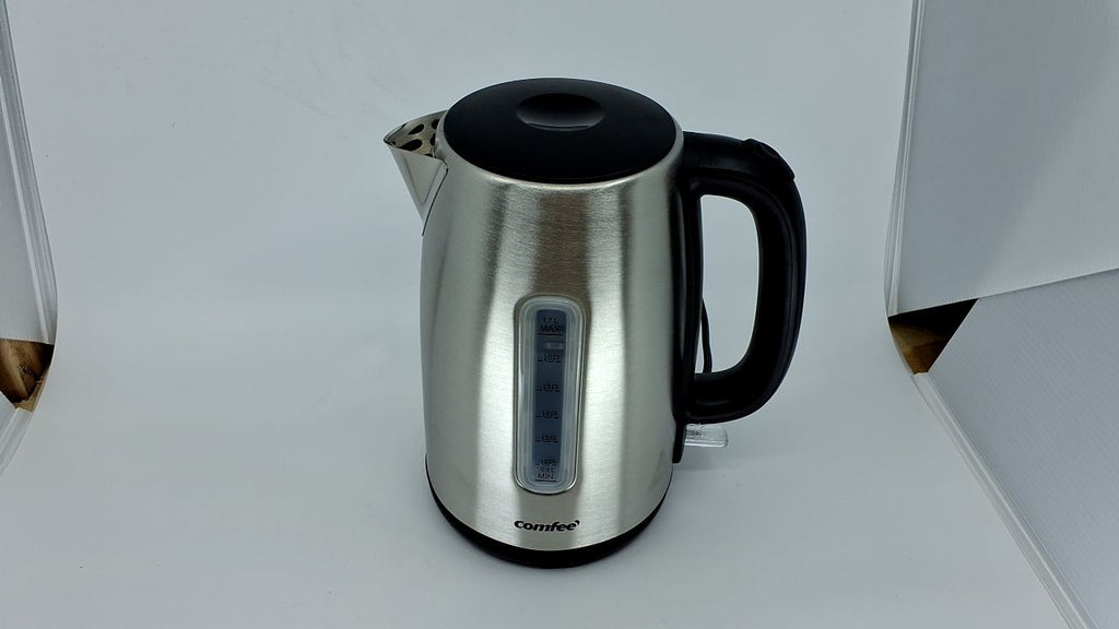 1500W Stainless Steel Electric Kettle, 1.7L, LED Light, Auto Shut-Off