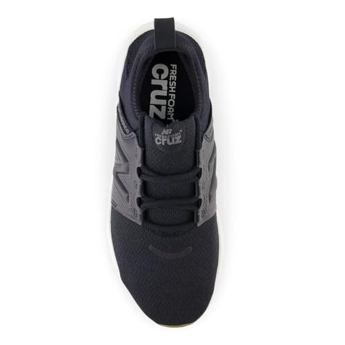 New Balance Women's Running Shoe, Fresh Foam X Cruz V3, 7 M, Black/Gum