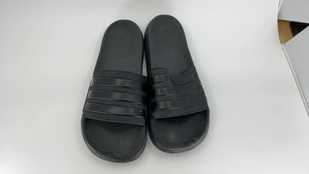 adidas unisex adult Shower Slide Sandal, Core Black/Core Black/Core Black, 8 US