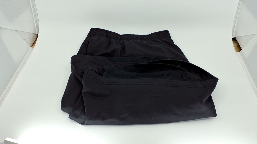 Hanes Men's 5 Inseam Workout Shorts, Black, Total Support Pouch, X-Large