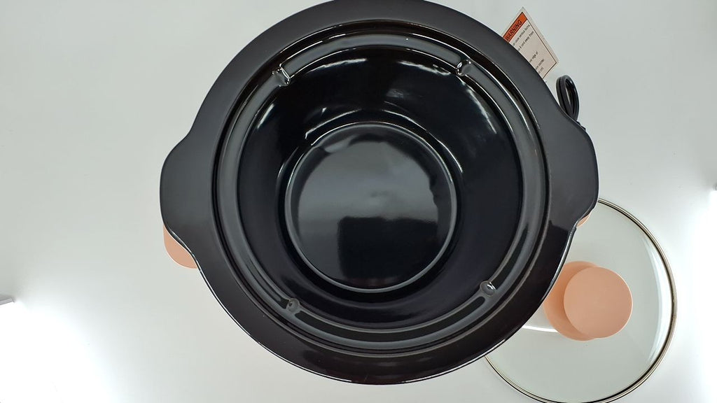 1.5 Qt Slow Cooker, Bella Blossom, Dishwasher Safe Stoneware, 3 Settings