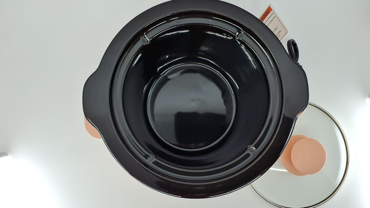 1.5 Qt Slow Cooker, Bella Blossom, Dishwasher Safe Stoneware, 3 Settings