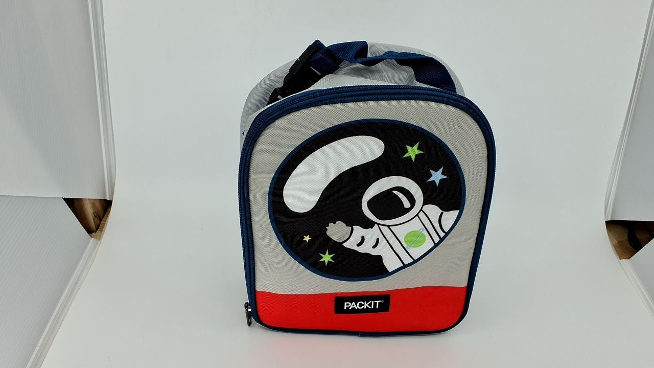 Spaceman Freezable Lunch Box by PackIt, EcoFreeze, Zip Closure, Collapsible