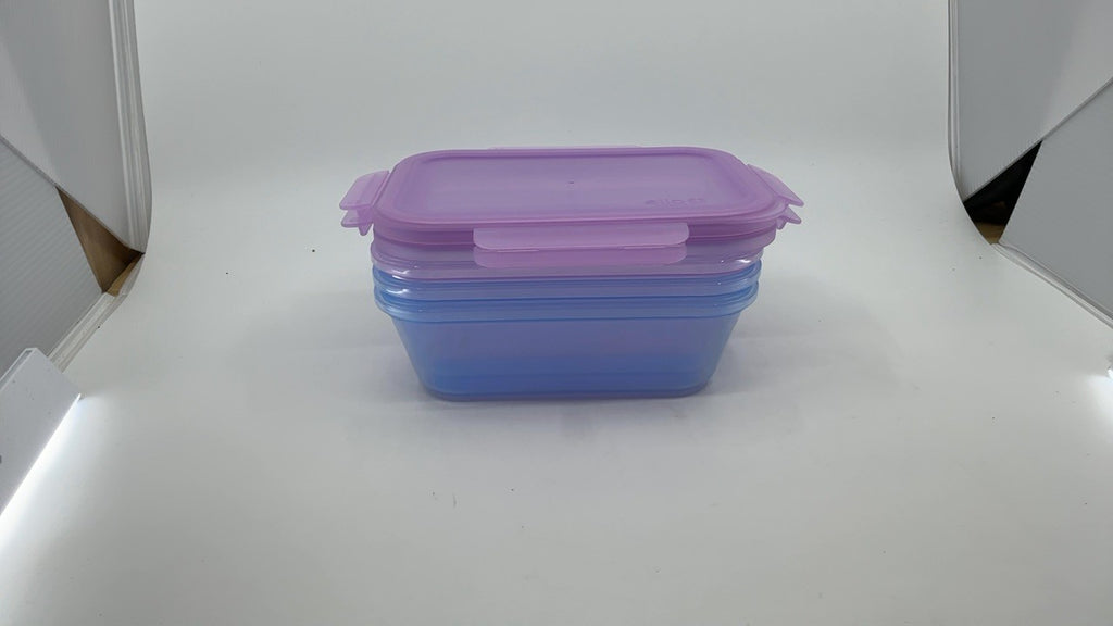 4.5 Cup Meal Prep Set, 10-Piece Plastic Containers, Leak-Proof, Berry Fields