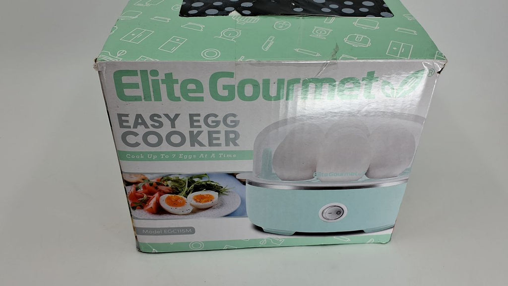 7-Egg Capacity Electric Egg Cooker Retro Mint, Auto Shut-Off Feature