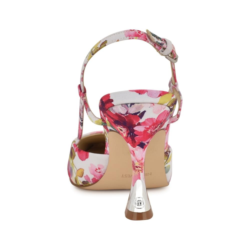 Nine West Women's Vassa Pump, Pink Tea Party Floral Multi 660, 7