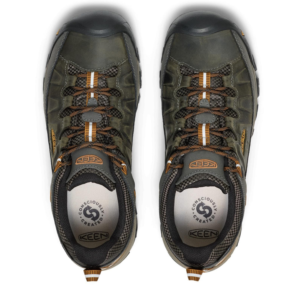 KEEN Men's Targhee 3 Low Hiking Shoes 10.5 Black Olive/Golden Brown