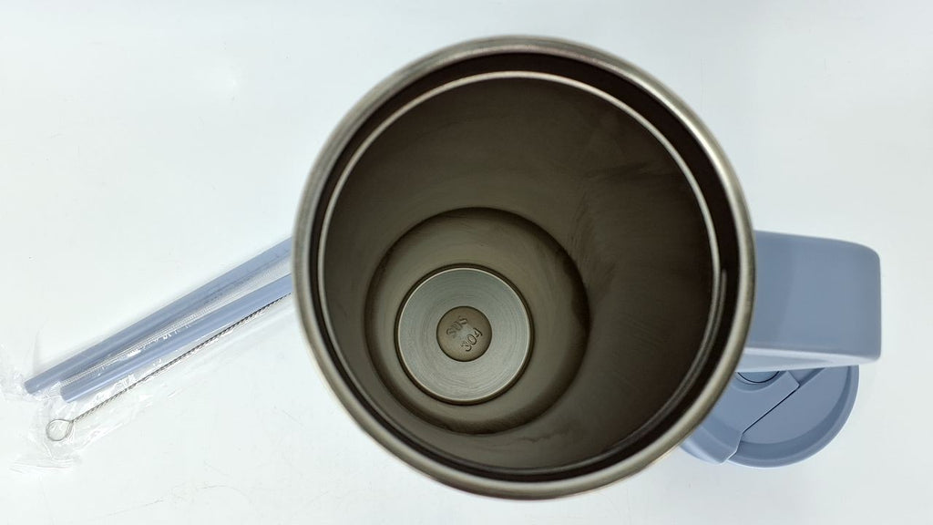 30oz Double Wall Insulated Tumbler w/ Handle - Stainless Steel, Blue