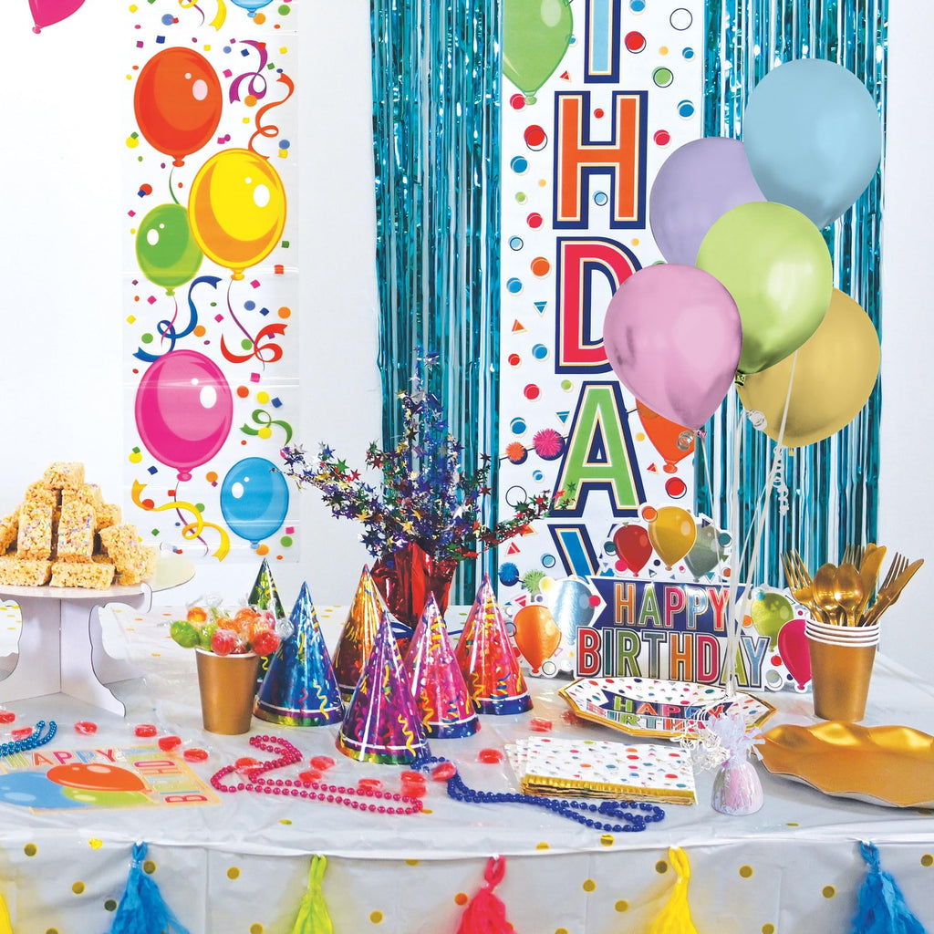 6 Pack Metallic Wrapped Balloon Weights, Opalescent, 6 Oz Centerpieces