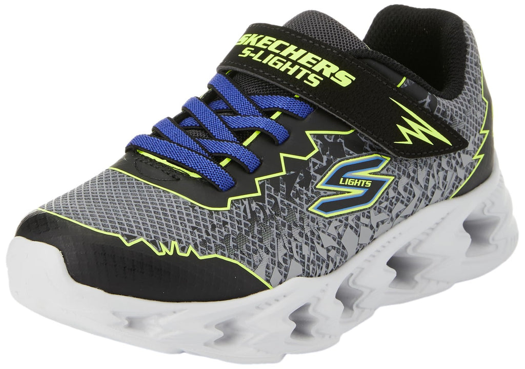 Skechers Kids Vortex 2.0 - ZORENTO Sneaker, Black/Yellow, 11 Little Kid