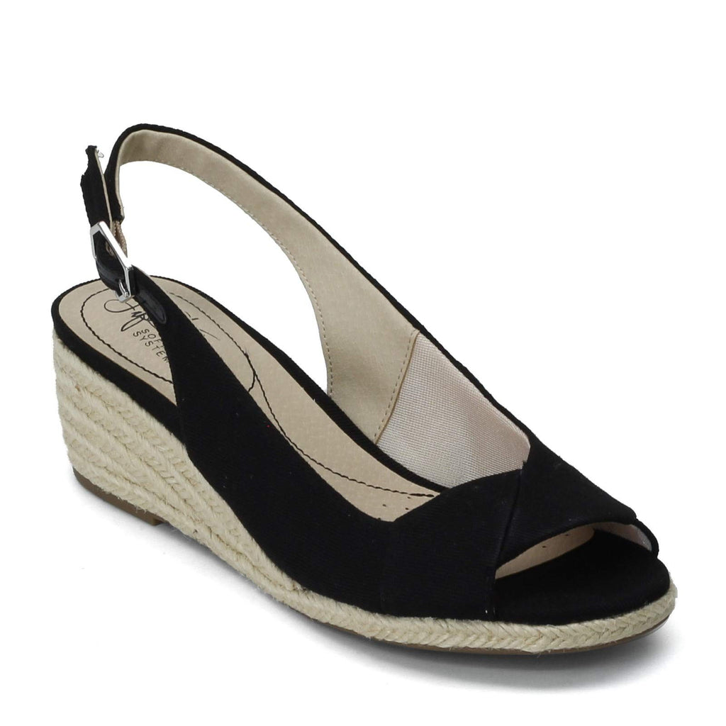 LifeStride Women's Socialite Sandal, Black, 7 M US