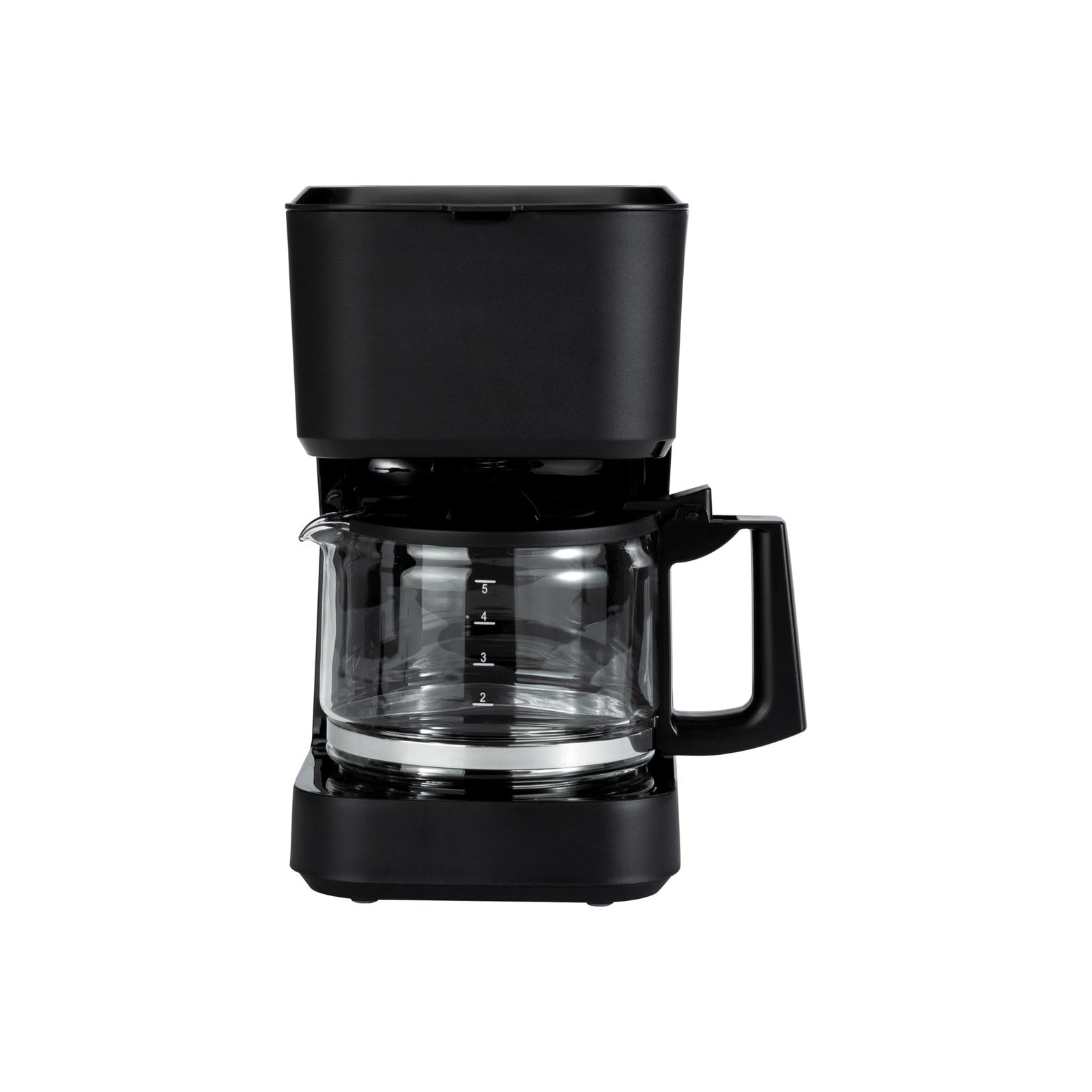 5-Cup Coffee Maker, Drip Style, Glass Carafe, Auto Shut-Off, Black