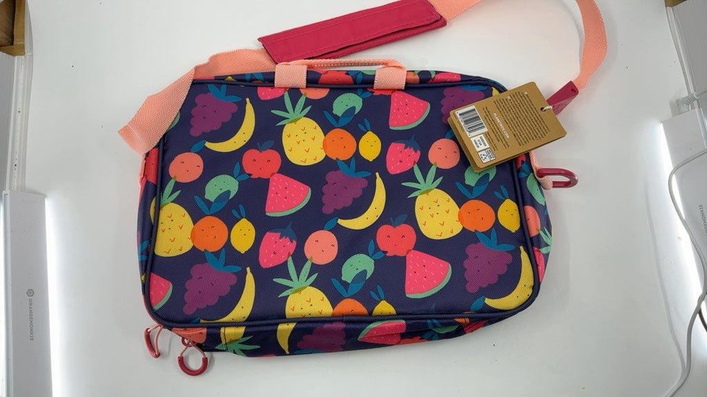 Durable PlanetBox Lunch Bag, Tutti Frutti, Insulated w/ Pockets for Snacks