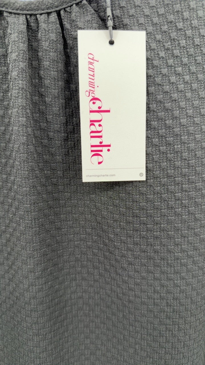 Embroidered Round Neck Short Sleeve Blouse