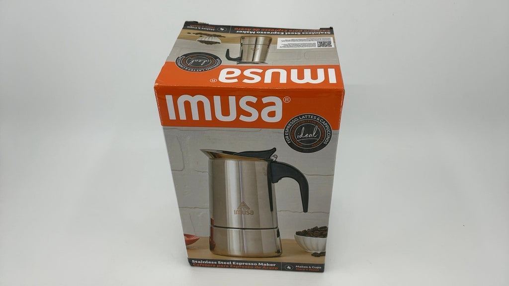 Stainless Steel 4-Cup Stovetop Espresso Coffeemaker by IMUSA