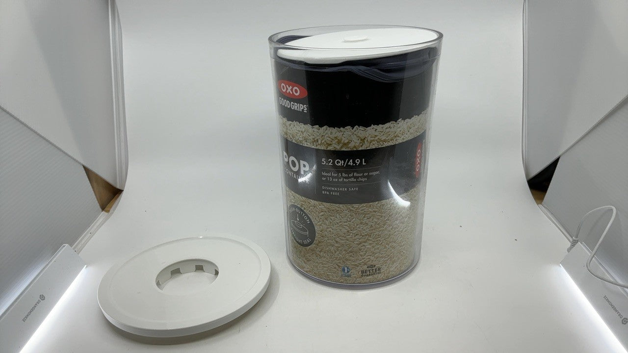 OXO 5.2 Qt Round POP Container - Airtight, BPA Free, Dishwasher Safe