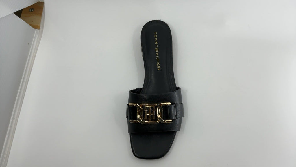 Tommy Hilfiger Women's Meliei Heeled Sandal, Black 001, 7.5