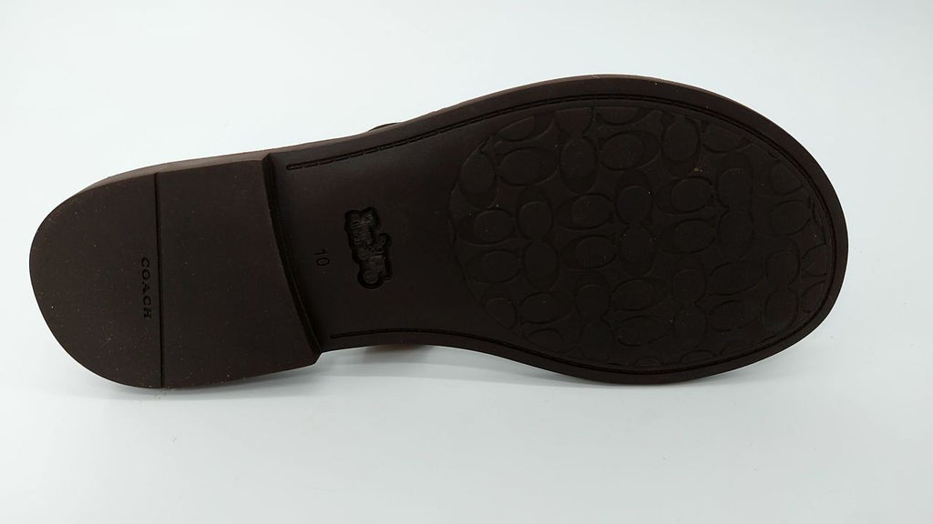 **Needs Repair** Coach Women's Brianna Flip Flop Flat Sandals, Brown, 10