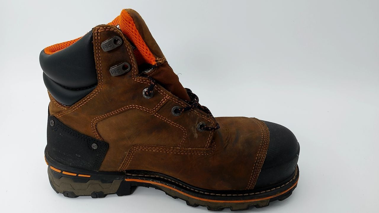Timberland PRO Men's 6in Waterproof Work Boot, Composite Toe, Brown, 12W