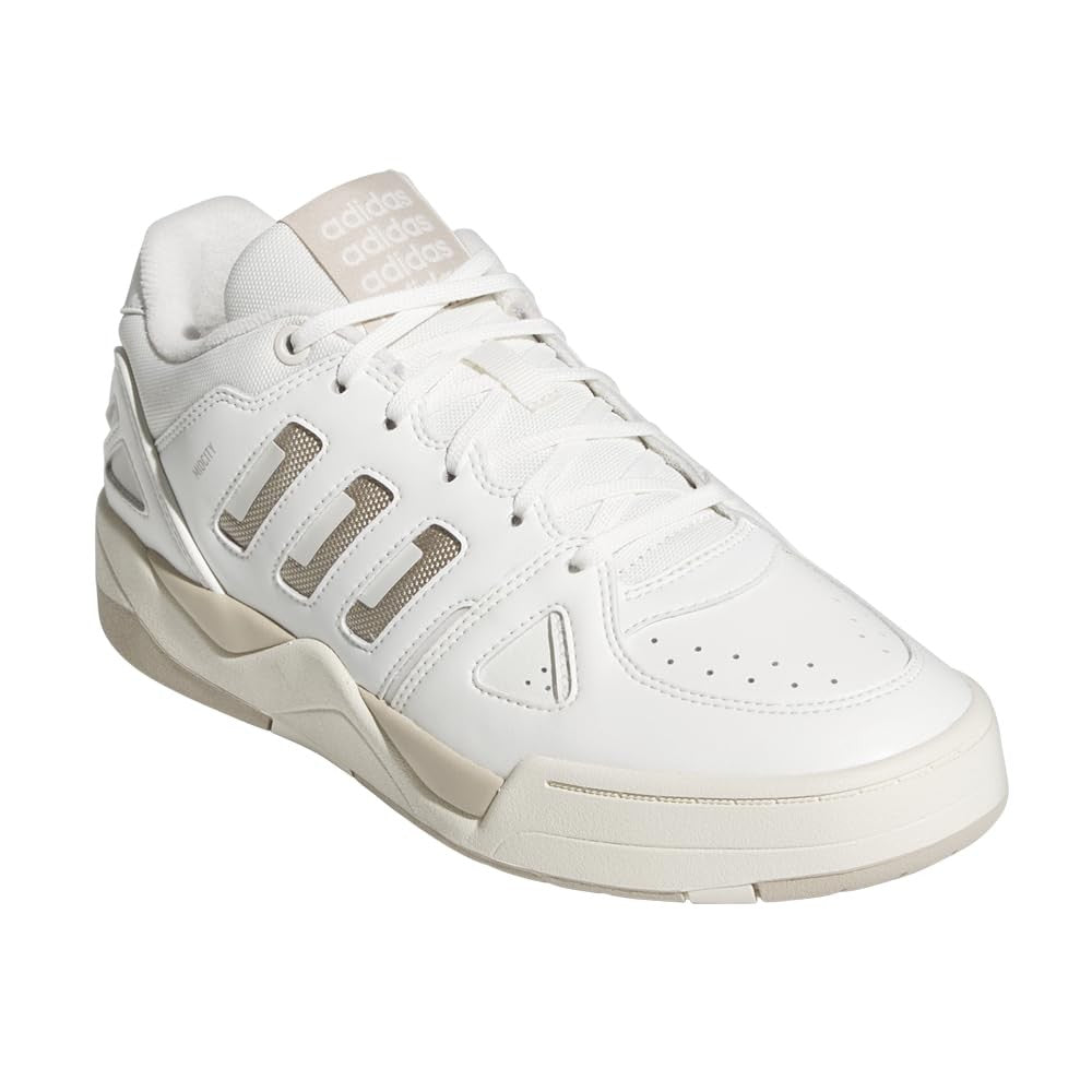 adidas Midcity Low Top Basketball Sneakers, White/Beige, Size 8.5