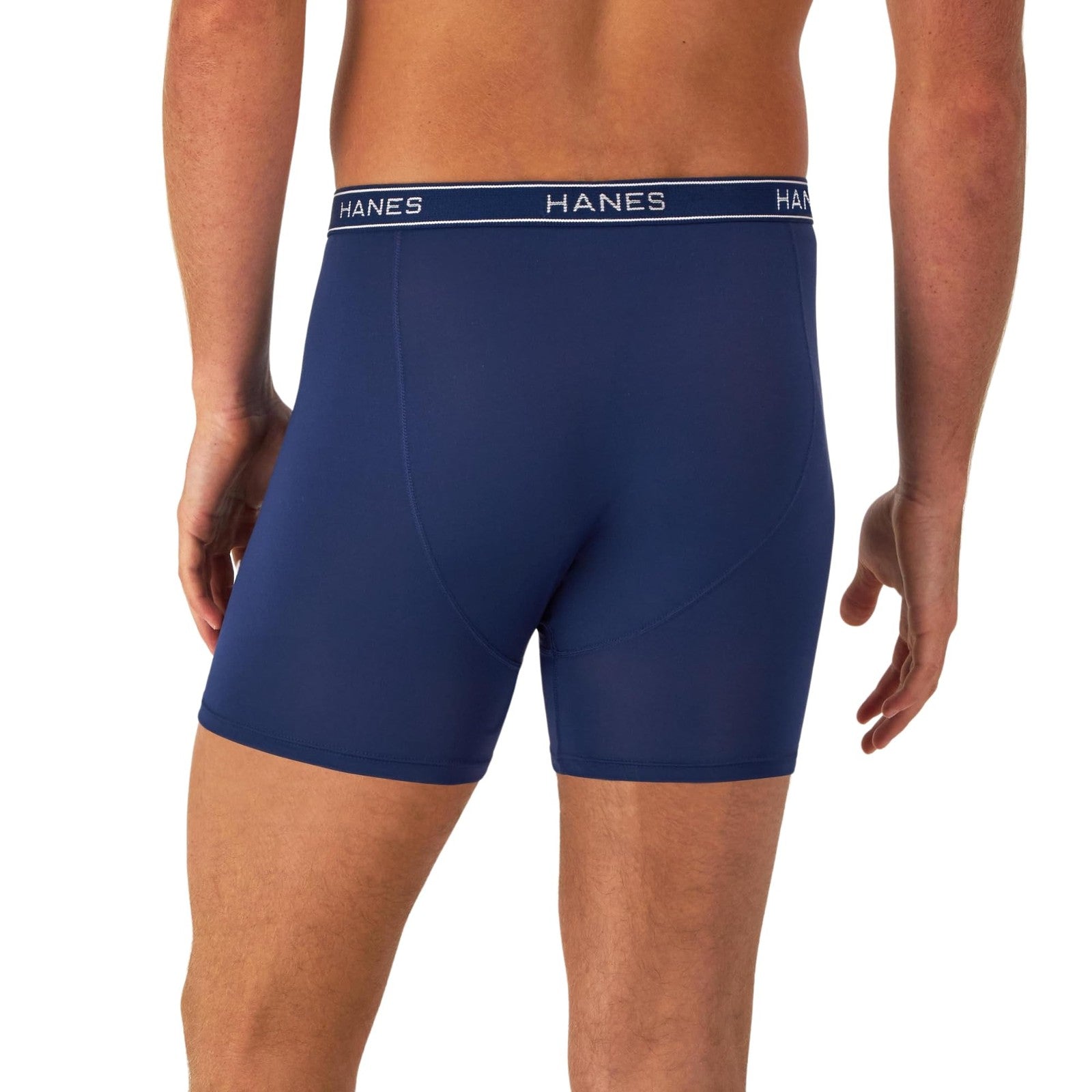 Hanes Men's Stretch Boxer Briefs, 6-Pack, Moisture-Wicking, Assorted Colors
