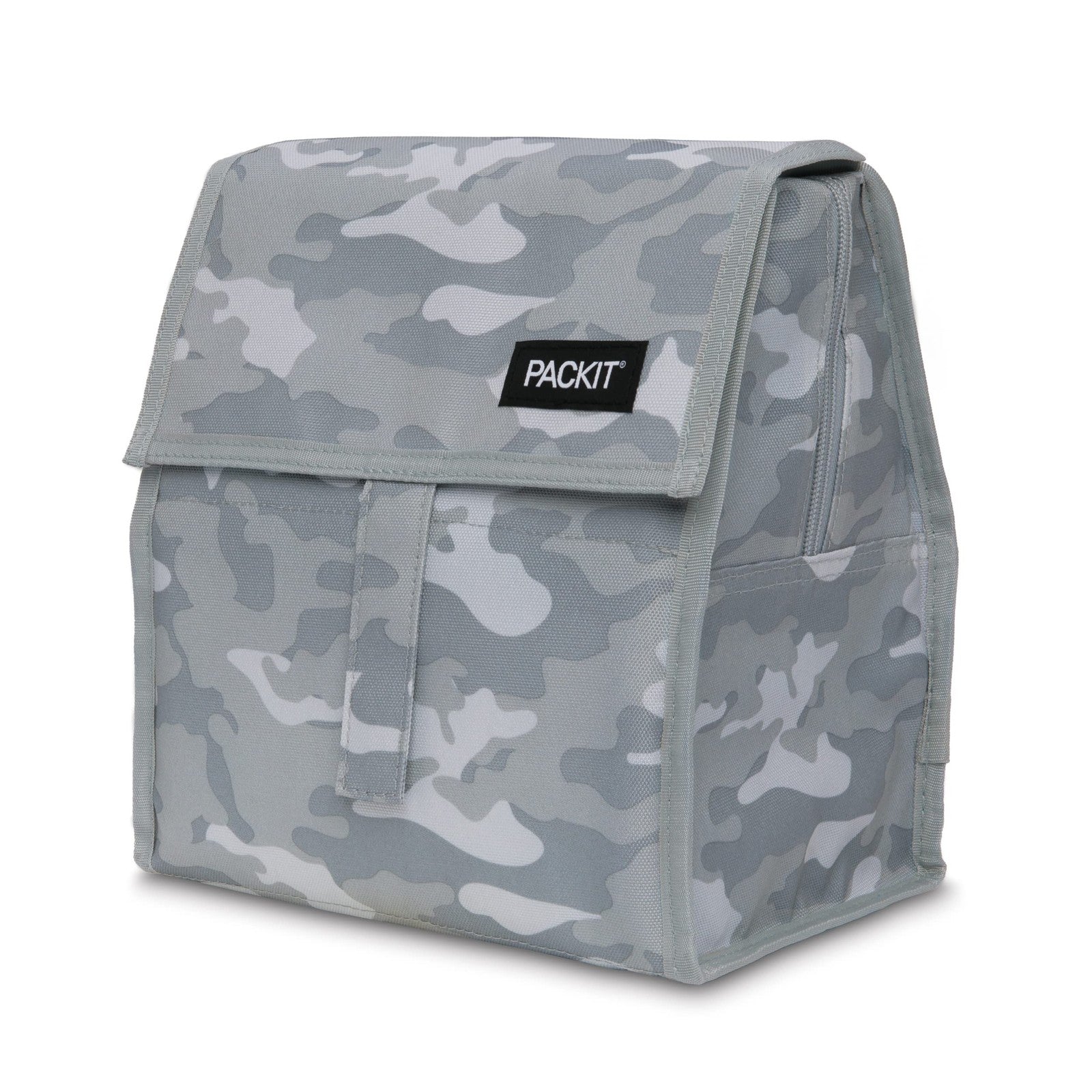 Freezable Lunch Bag, Tonal Camo Gray