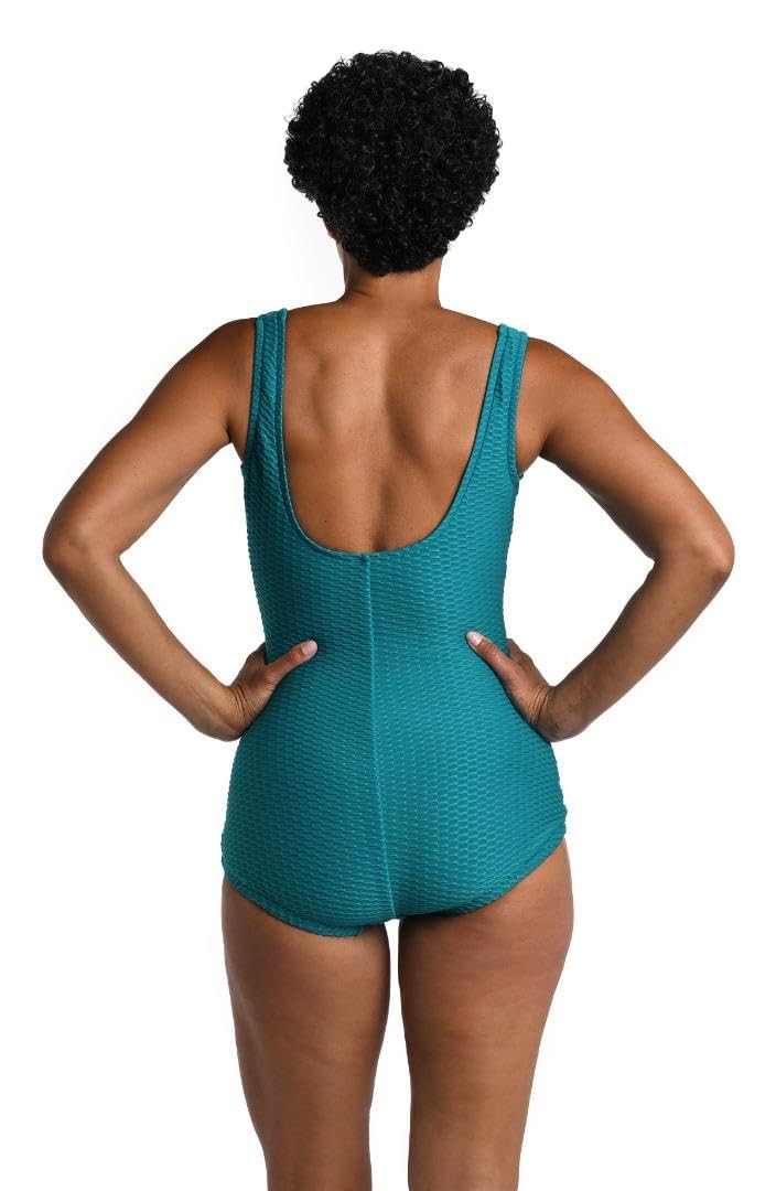 Maxine Women's One Piece Swimsuit, Emerald, Size 14, Tummy Control