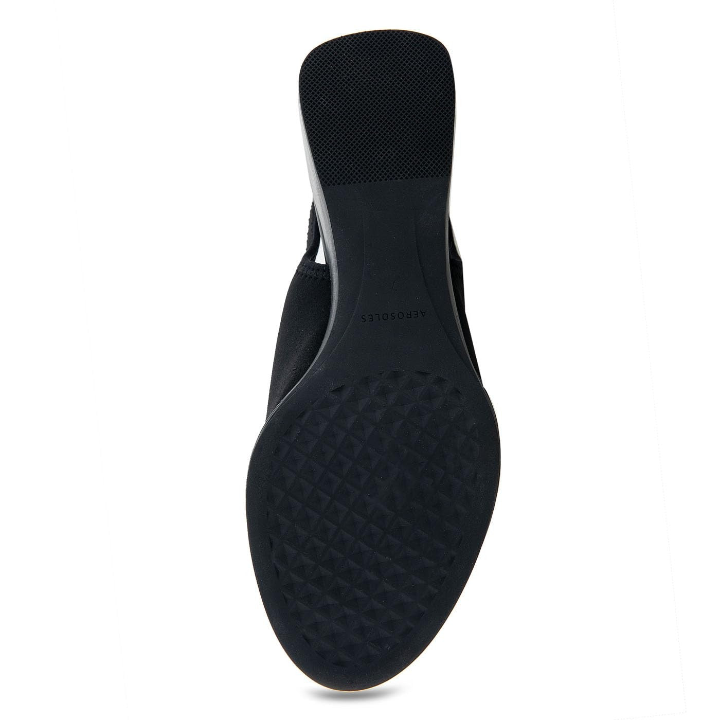 Aerosoles Women's NURI Slingback Wedge Heeled Sandal, Black Fabric, 8.5M