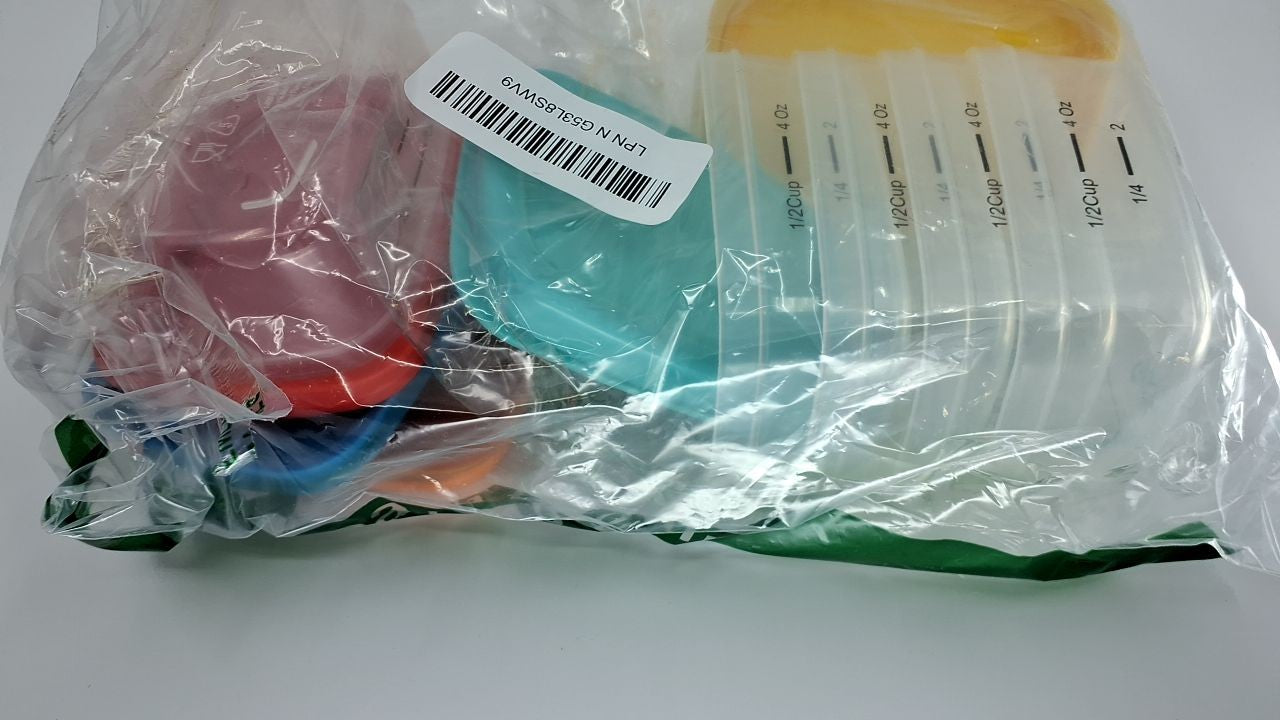 Fit & Fresh 1/2-Cup Snack Set, 5PK Leakproof Containers, Multicolor