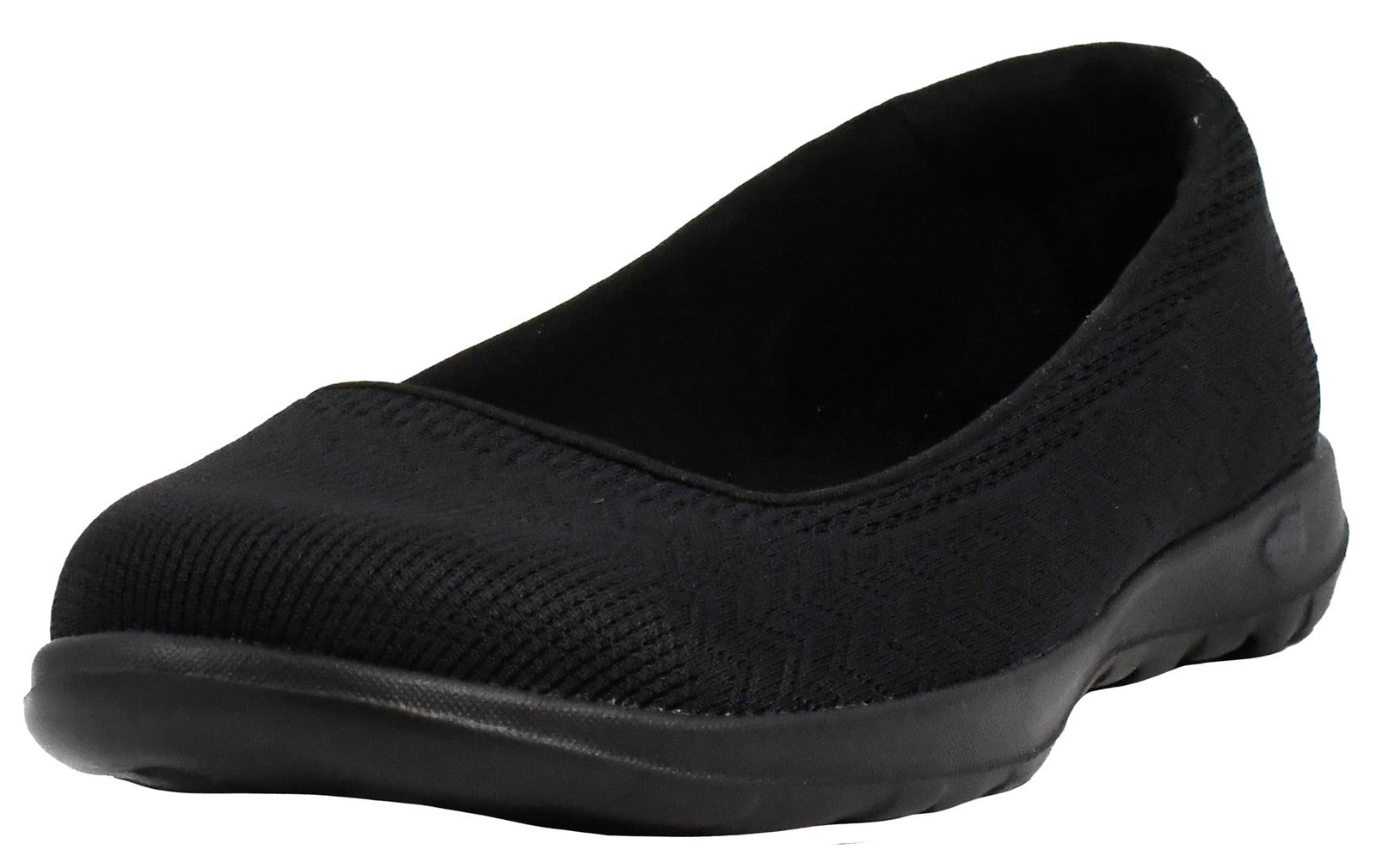 GO Walk Lite Dreamer Ballet Flat, Women's, Skechers, Black, 7.5 M