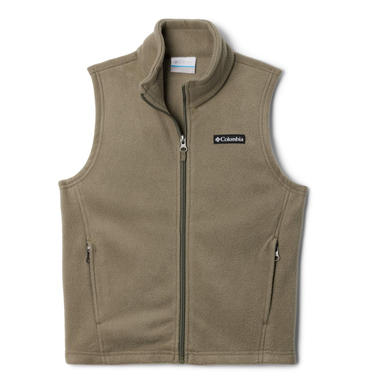 Columbia Youth Boys Steens MTN Fleece Vest, Stone Green, X-Small