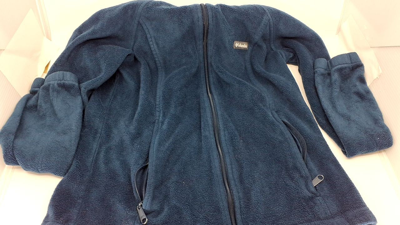 Columbia Womens Benton Springs Full Zip Fleece, Columbia Navy, Medium