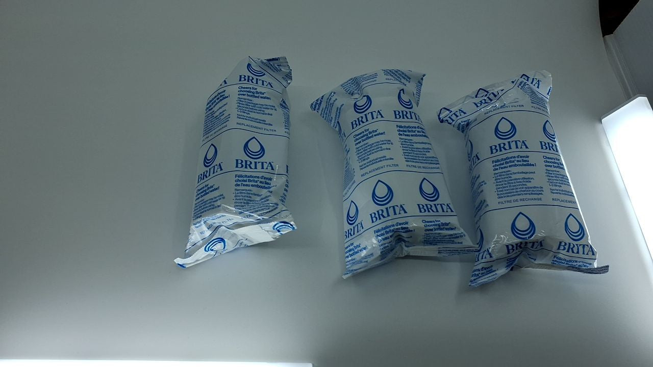 Brita 10-Cup Water Pitcher, White, BPA-Free, Includes Filter, Easy Fill