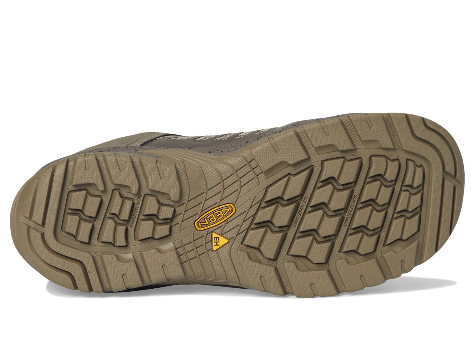 KEEN Reno 10 Wide Waterproof Athletic Work Shoes Composite Toe Brindle/Morel