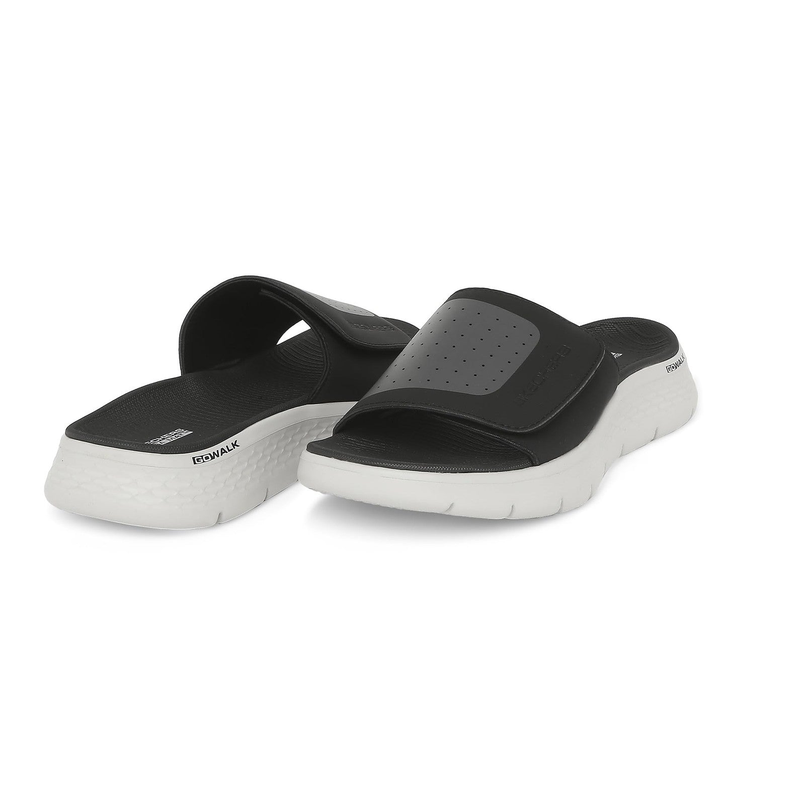 Skechers Men's Go Walk Flex Sandal-Sandbar, Black, 12