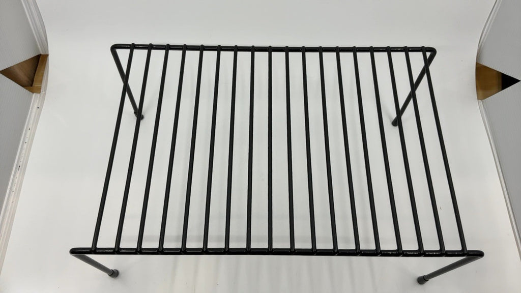 Kitchen Organizer Shelf, Black Steel, 8.5 x 13.25 in, Medium Size