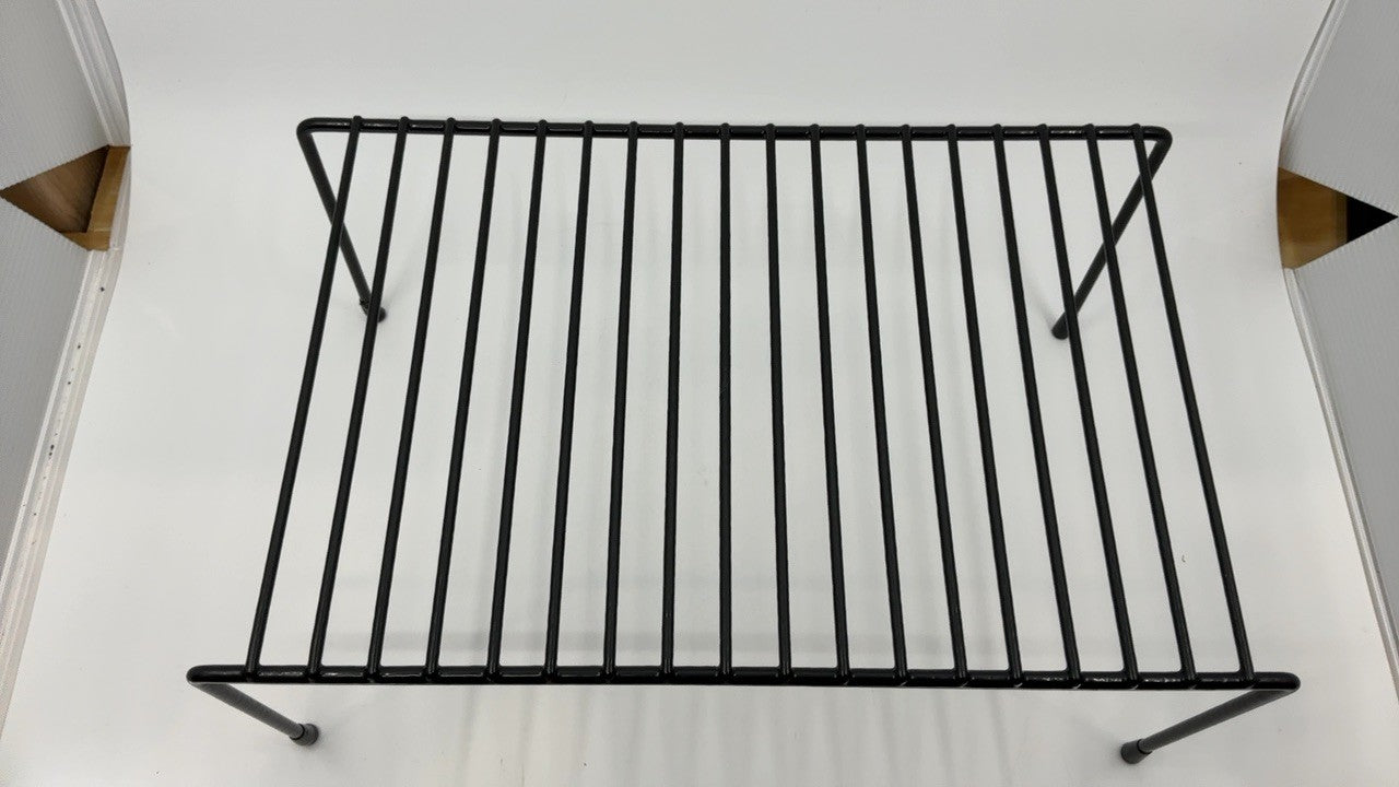 Kitchen Organizer Shelf, Black Steel, 8.5 x 13.25 in, Medium Size