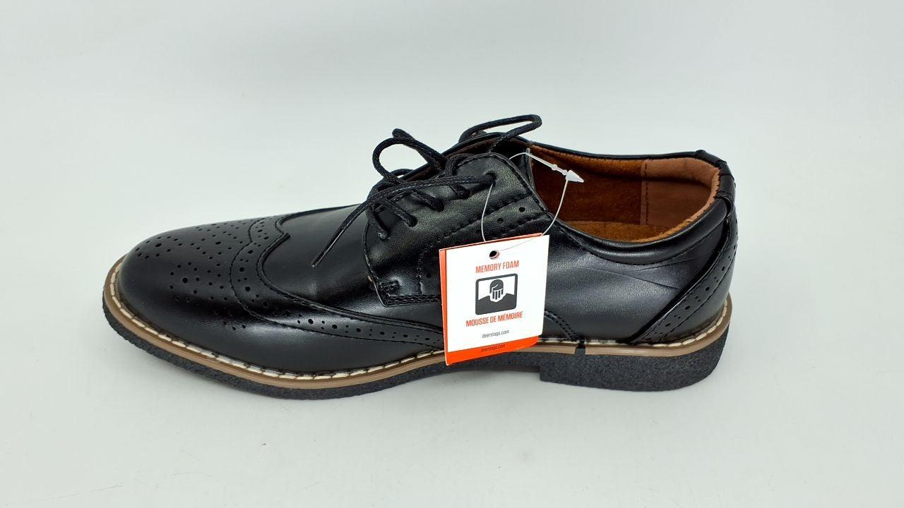 Deer Stags Boy's Joel Oxford, Black/Black, 4.5 Big Kid