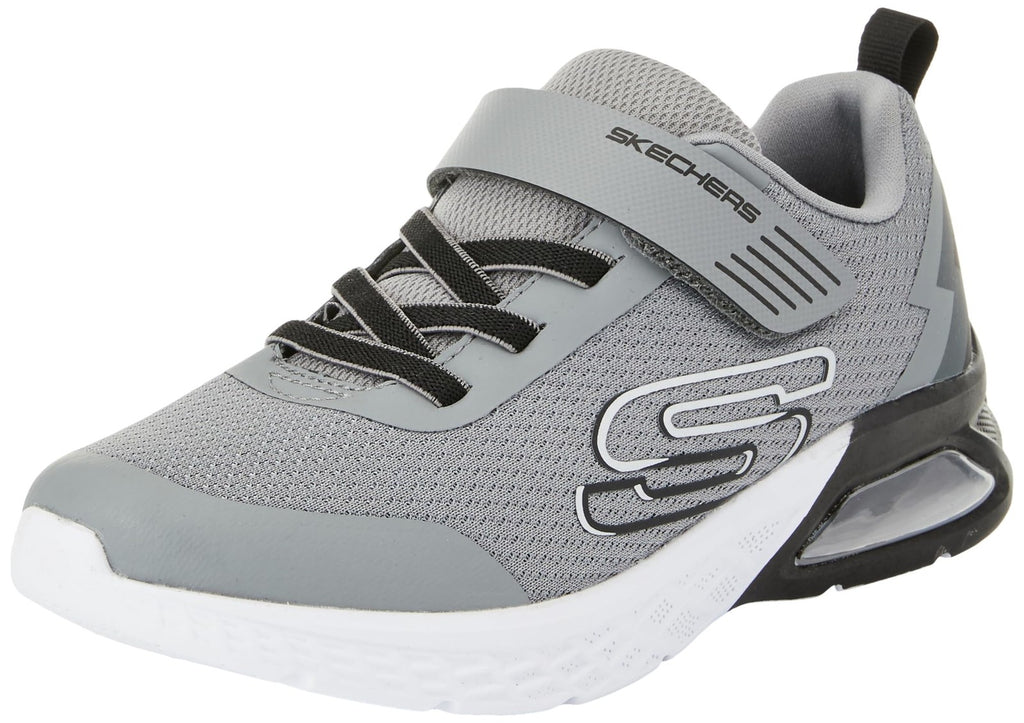 Skechers Kids Boy's Microspec Max Ii Sneaker, Grey/Black, 1.5 Little Kid
