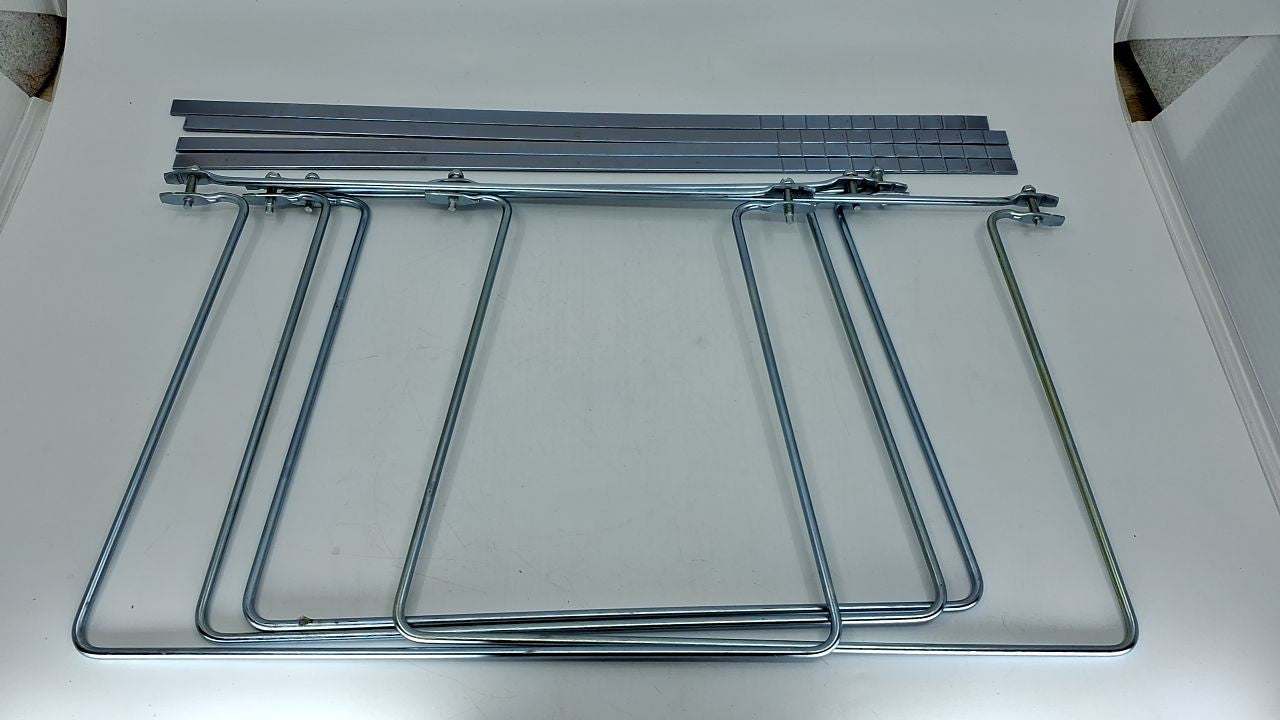 Hanging File Frame, Letter Size, Adjustable 14-18 In, 2 Count, Silver