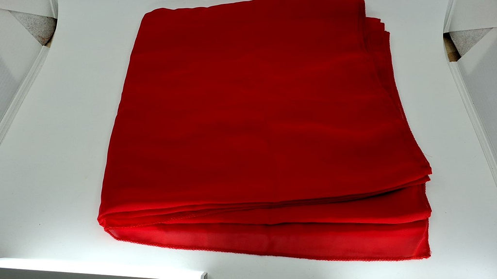 18ft Red Chiffon Draping Fabric for Wedding Arch & Party Decor