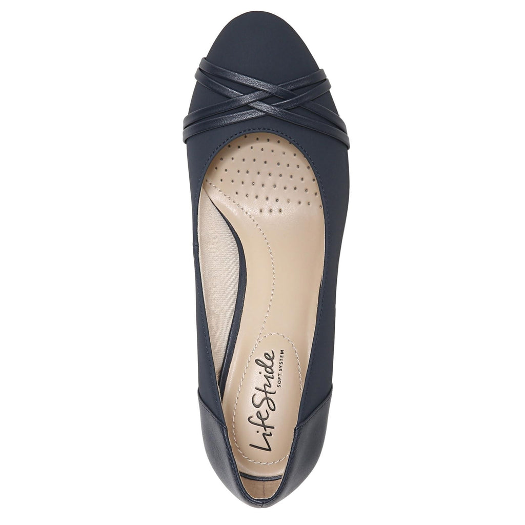 LifeStride Women's Pascal Dress Pump, lux Navy, 8 W US