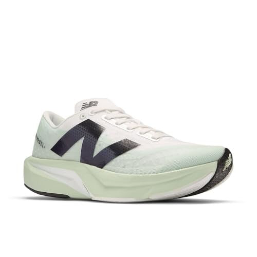 New Balance Women's FuelCell Rebel V4 Running Shoe, Clay Ash/White/Black, 9.5