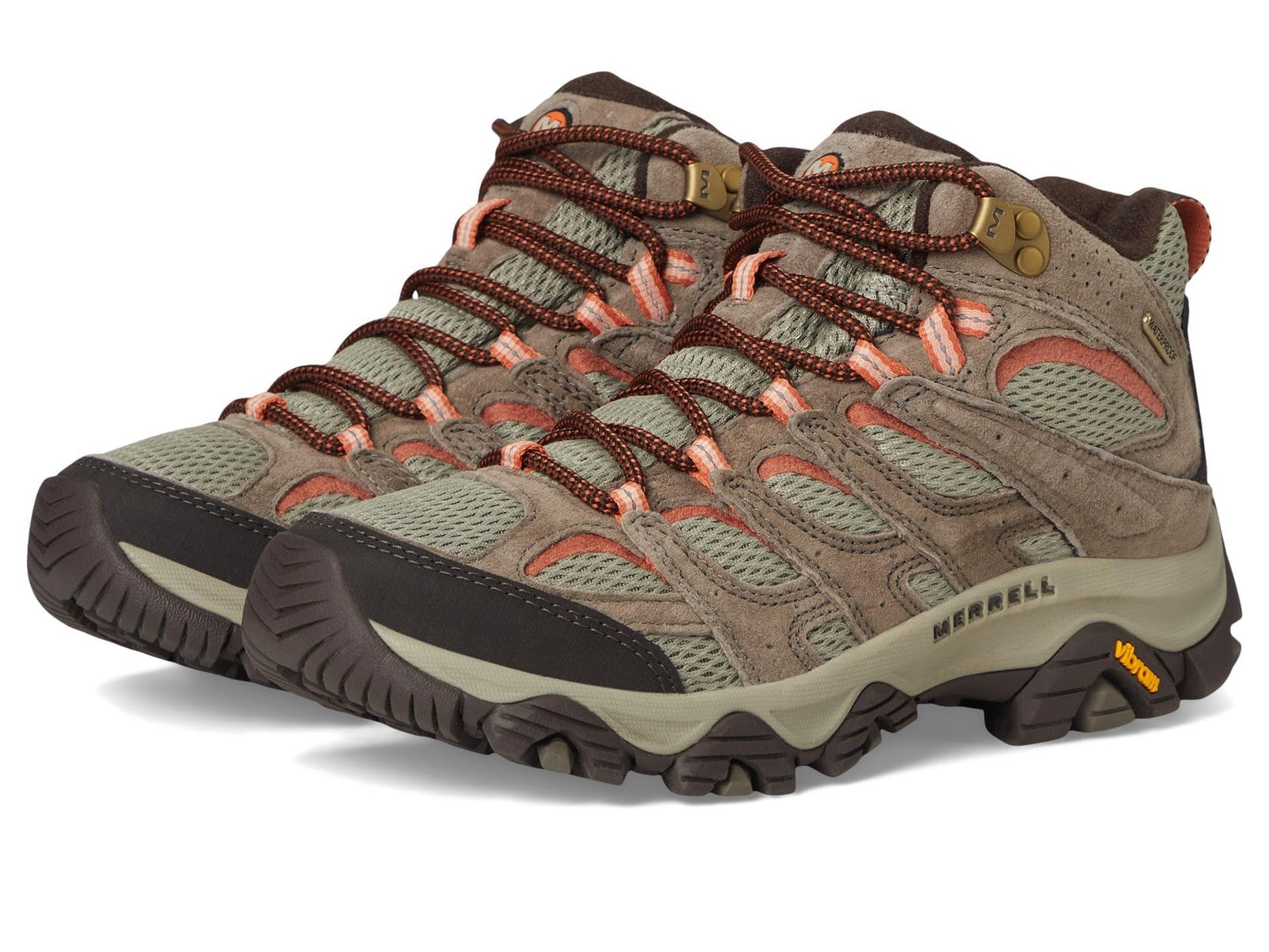 Merrell Women's Moab 3 Mid Waterproof Hiking Boot, BUNGEE CORD, 10 Wide