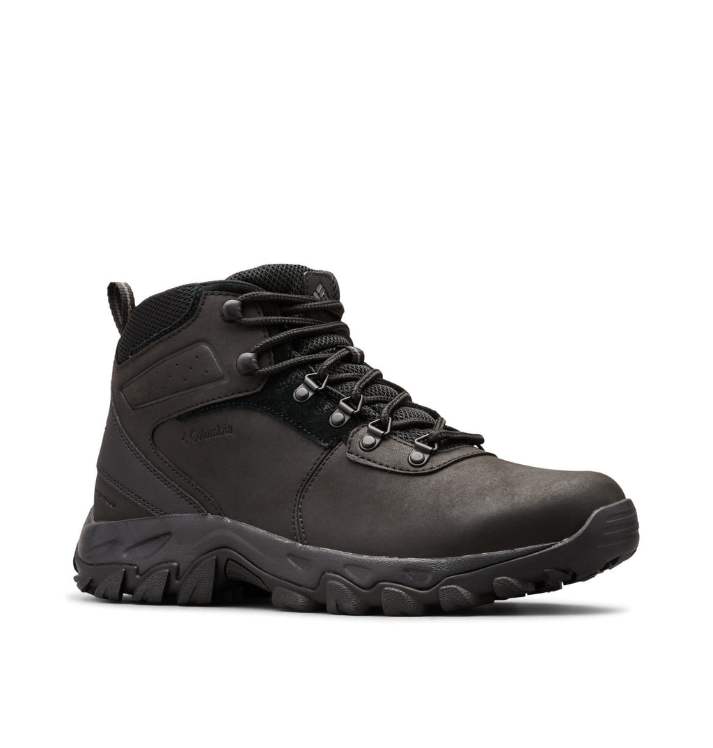 Columbia Mens Newton Ridge Plus II Waterproof Hiking Boot, Black/Black, 11.5