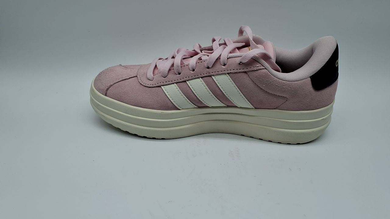 adidas Women's VL Court Bold, Clear Pink/White/Black, 6.5
