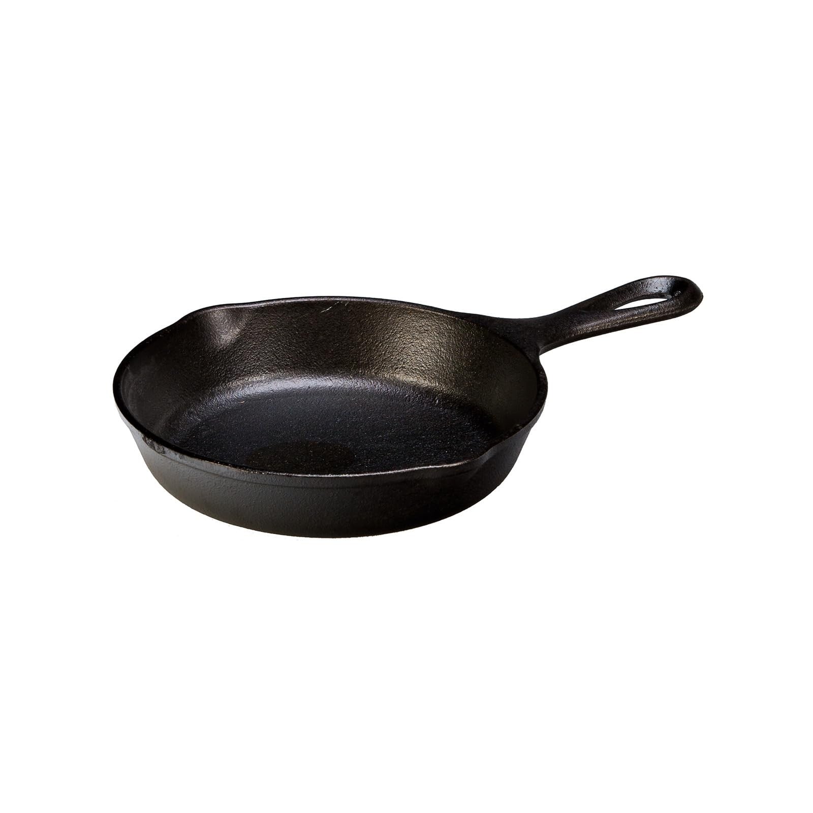 6.5 Inch Lodge Cast Iron Skillet - Pre-Seasoned, Black, Versatile Cooking