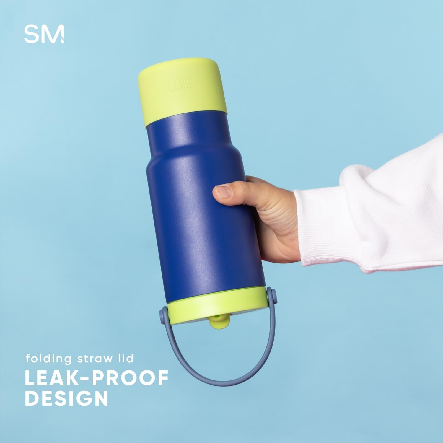 24oz Stainless Steel Kids Flip Straw Tumbler - 80s Mix