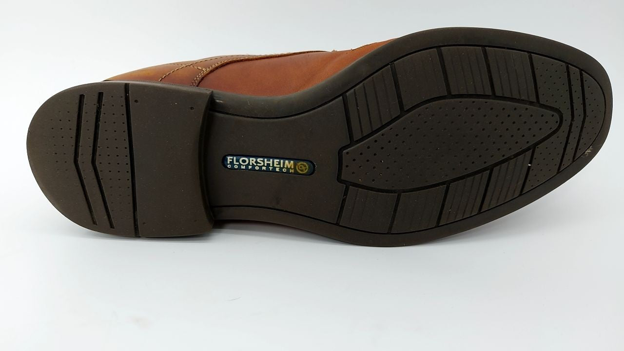 Florsheim Men's Oxford Dress Shoe, Cognac, 12W - Medfield Style